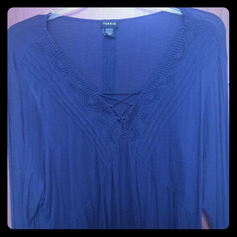 Dark Blue Torrid blouse